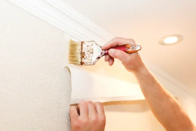 Pose de papier peint à Auménancourt — revêtements muraux et toiles de verre